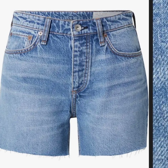 New Rag & Bone Dre Low-Rise Denim Shorts ✨ Size 30 - Picture 6 of 10